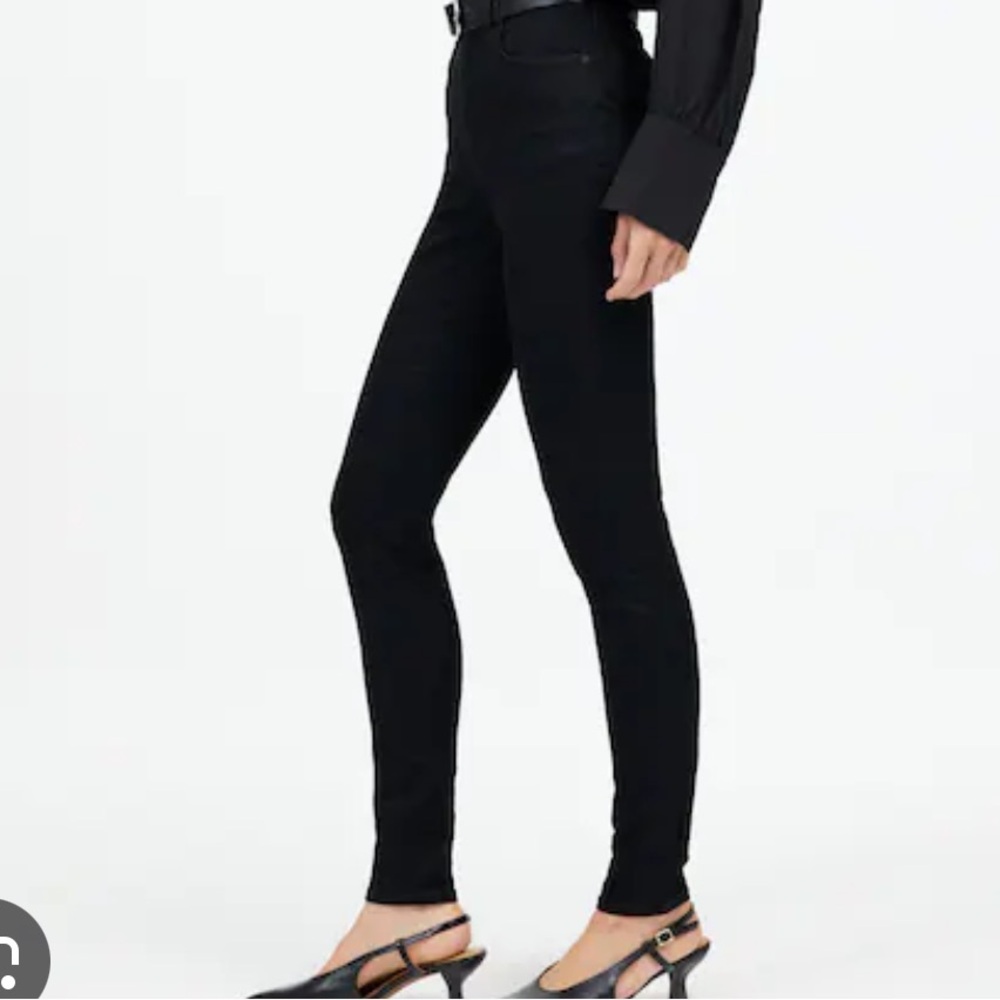 Madewell Charcoal Black 10" High-Rise Skinny Jeans
